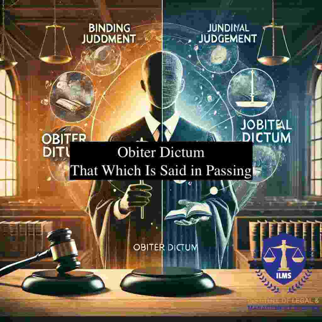 Obiter Dictum: That Which Is Said in Passing